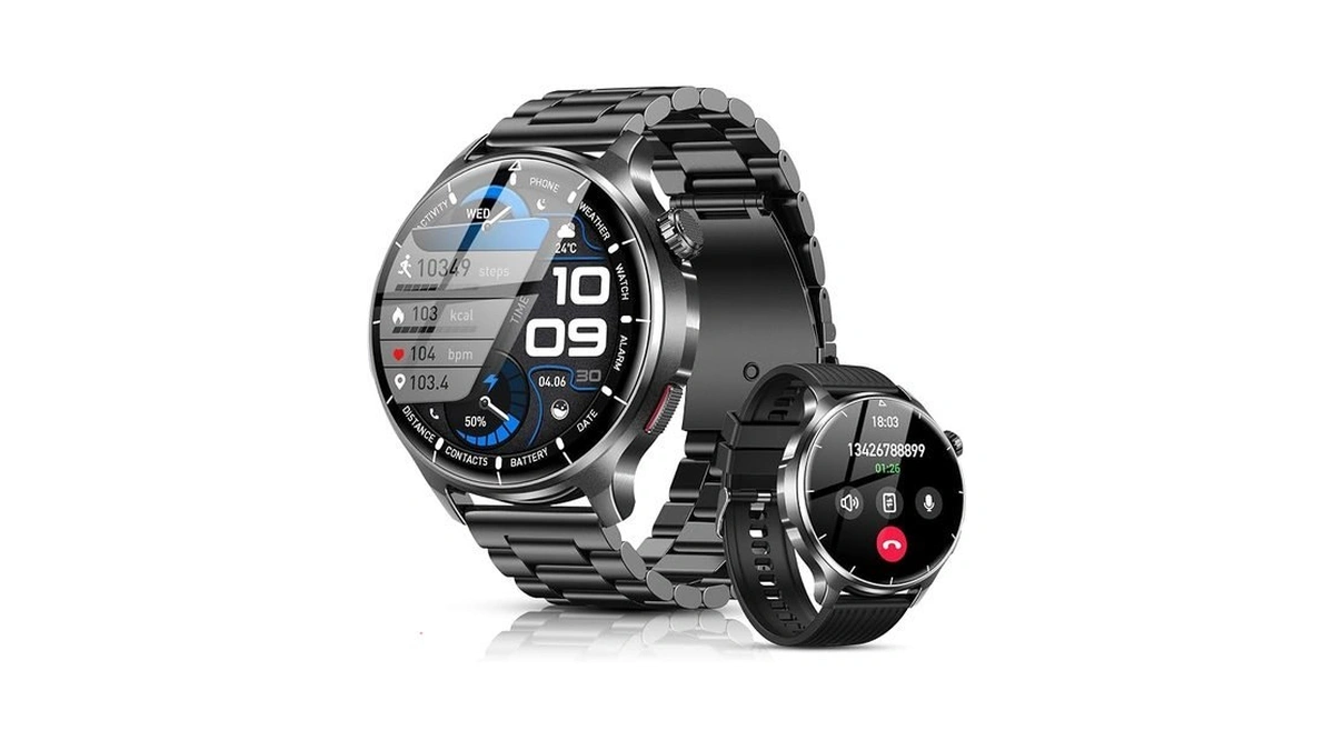 Sloksfil Smart Watch For Men, 1.52" Hd Fitness Tracker With