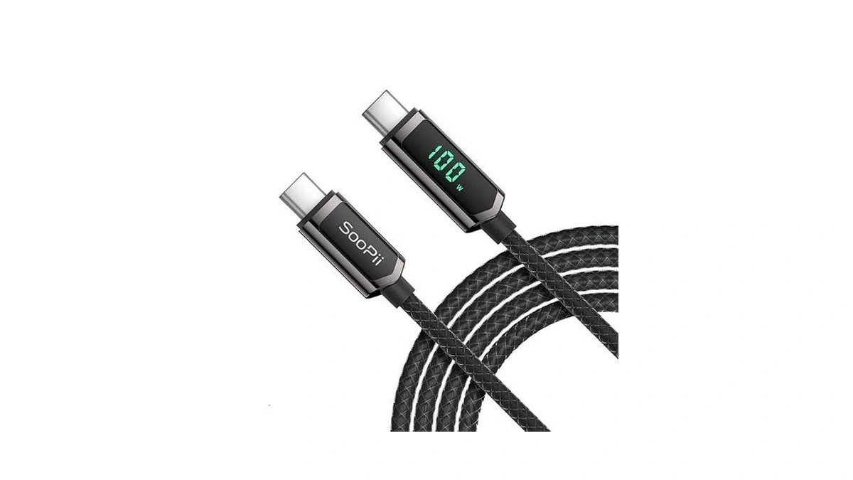 Soopii 100w Usb C To Usb C Cable, 4ft Nylon