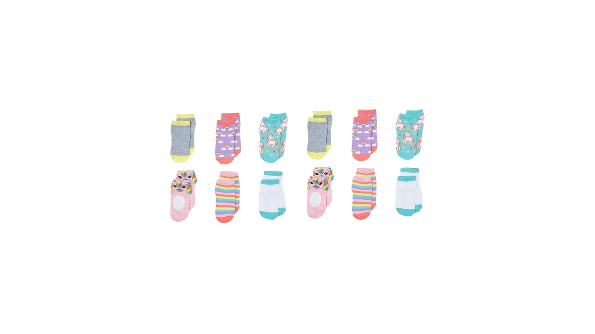 Cherokee Little Girls 12 Pack Shorty Socks
