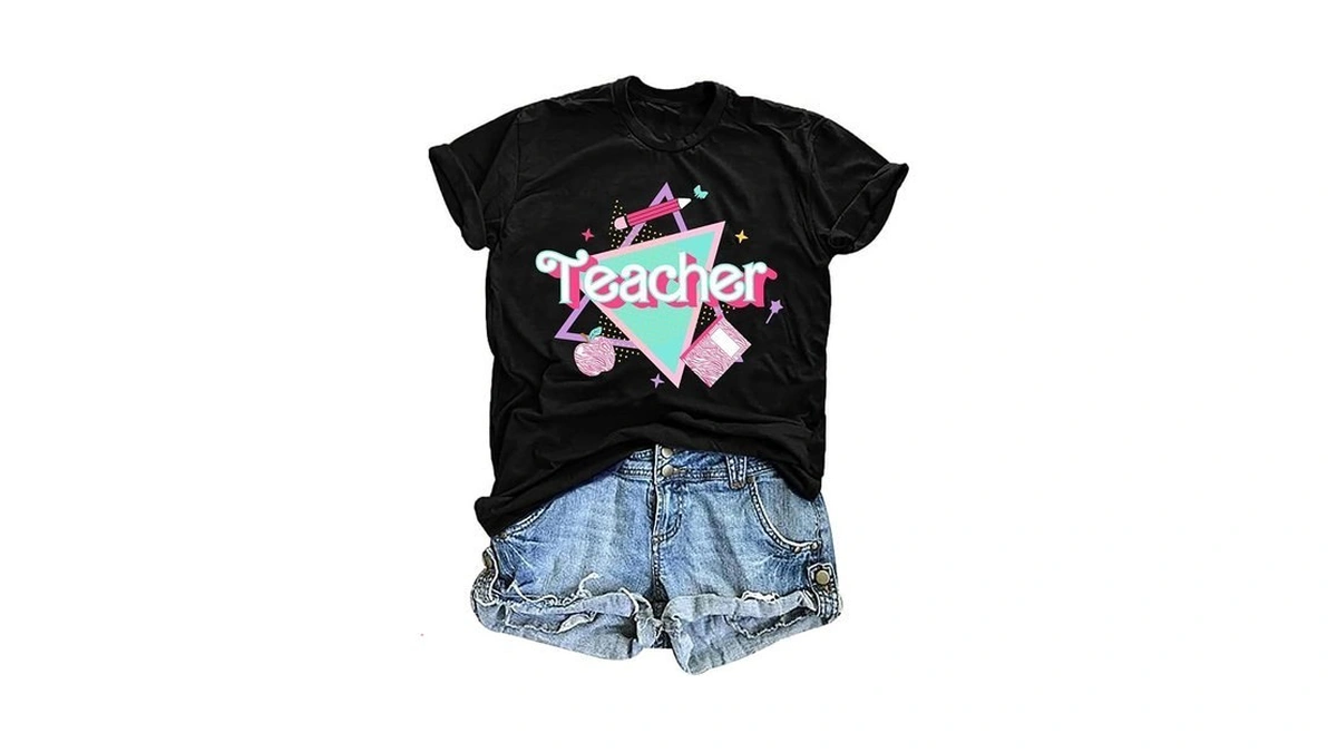 Teacher Shirts For Women Vintage 80s 90s Teacher Life Tees
