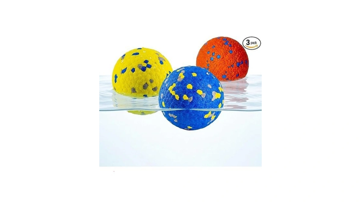 Gduolapaws Durable Indestructible Dog Tennis Ball For Aggressive Chewers, Water