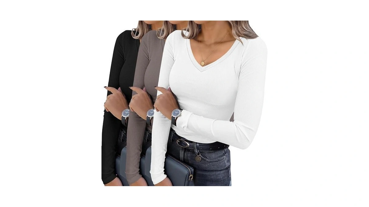 Amazon code: Ekouaer Womens 3 Pack Long Sleeve Shirts
