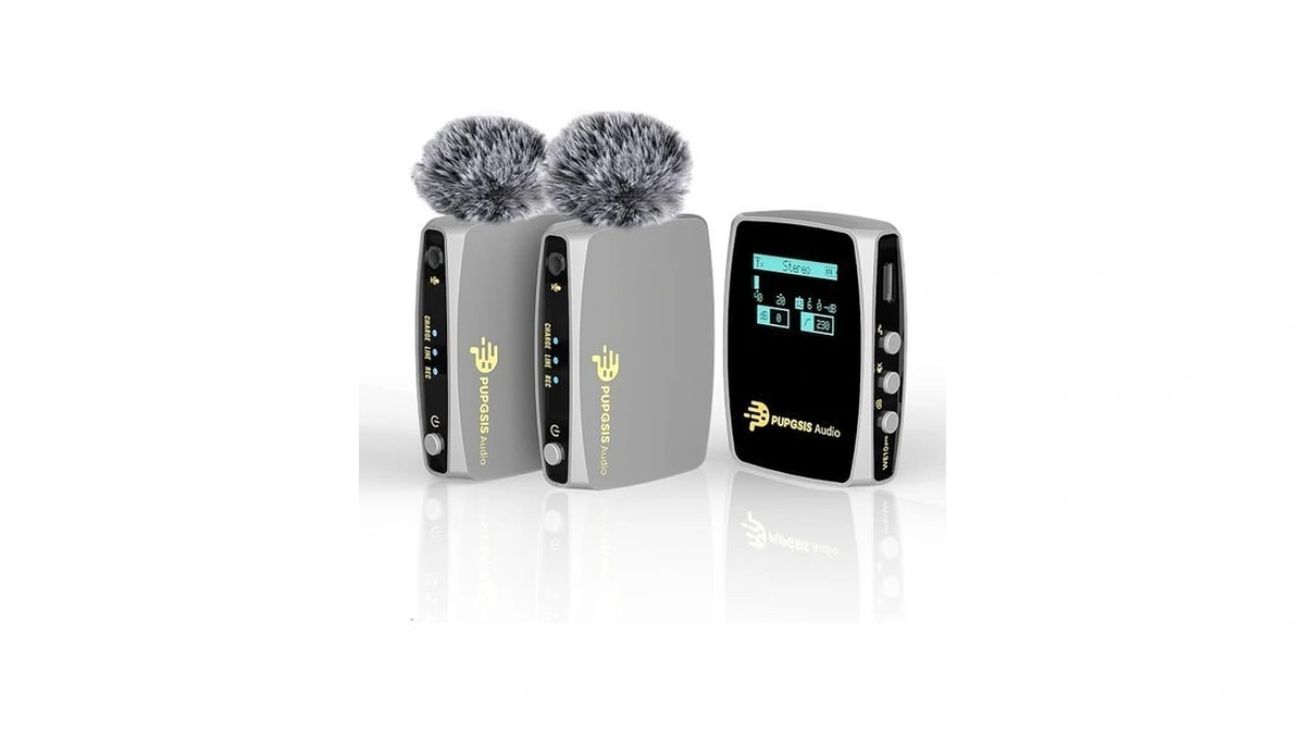 Wireless Lavalier Microphone For Camera,phone,20h Recording Wireless Microphones With Dual