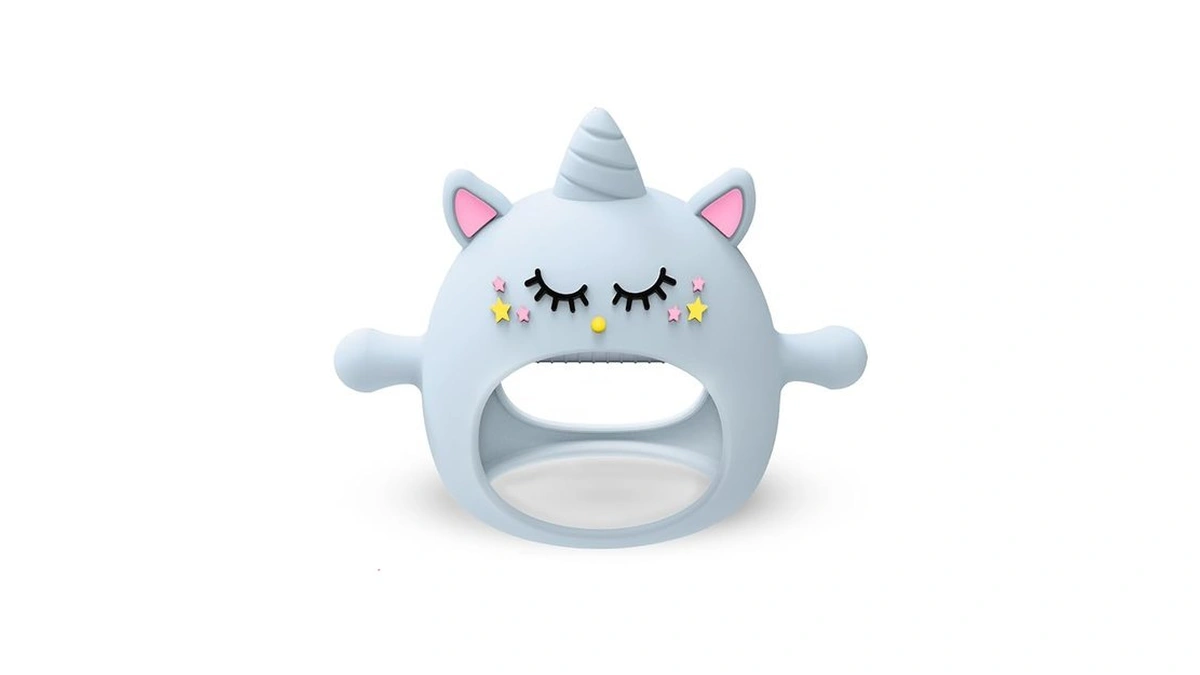 Teething Toys For Babies 0-6 Months, Tinabless Unicorn Never Drop