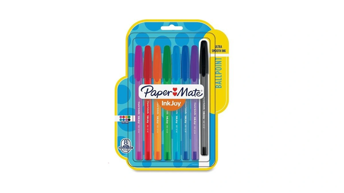 Paper Mate Inkjoy 100st Ballpoint Pens, Medium Point, Assorted Ink,