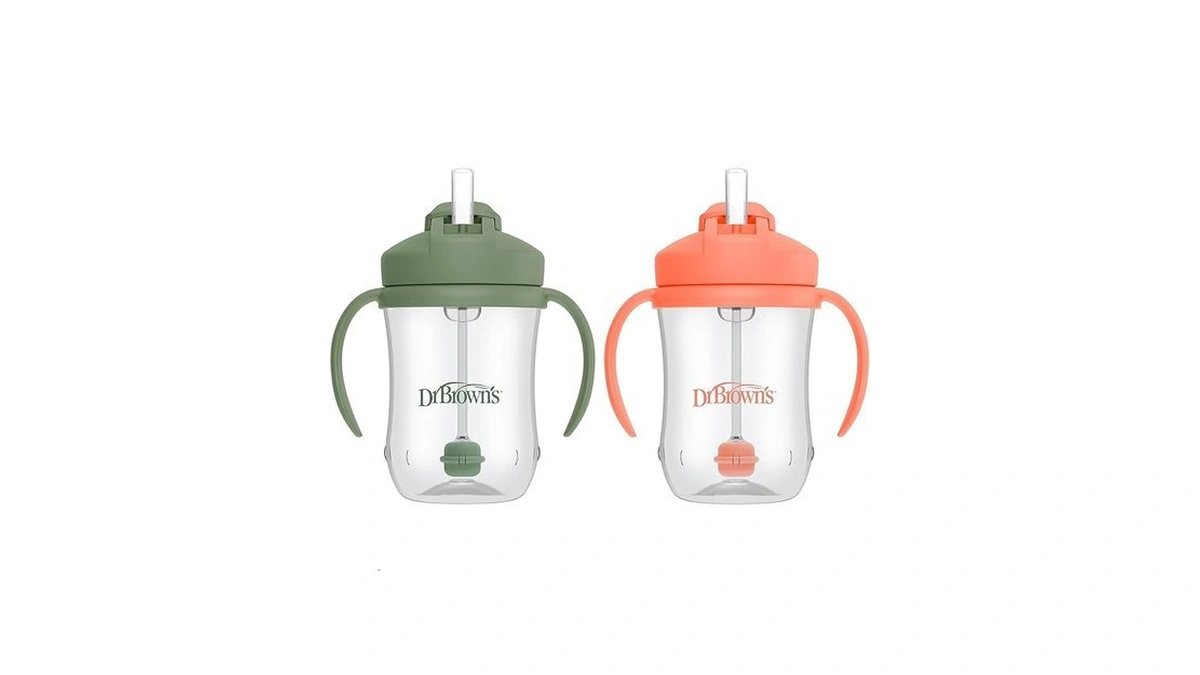 Dr. Brown's Milestones Baby's First Straw Cup, Training Cup With