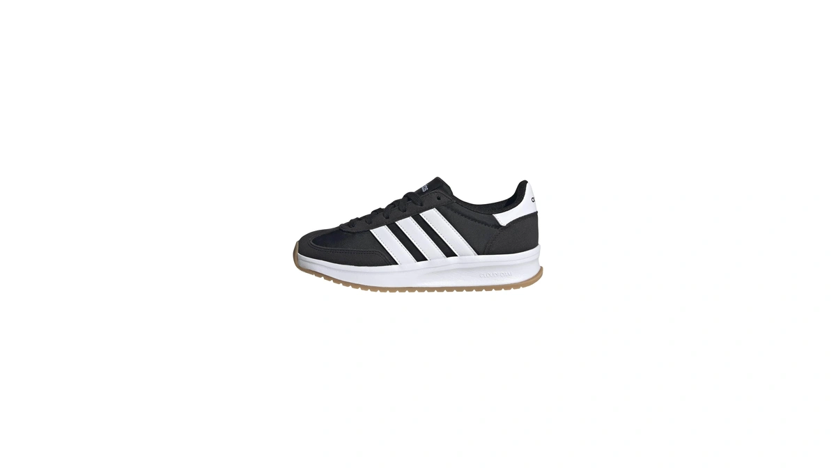 Adidas Unise-kids Run Sportswear Black White ...