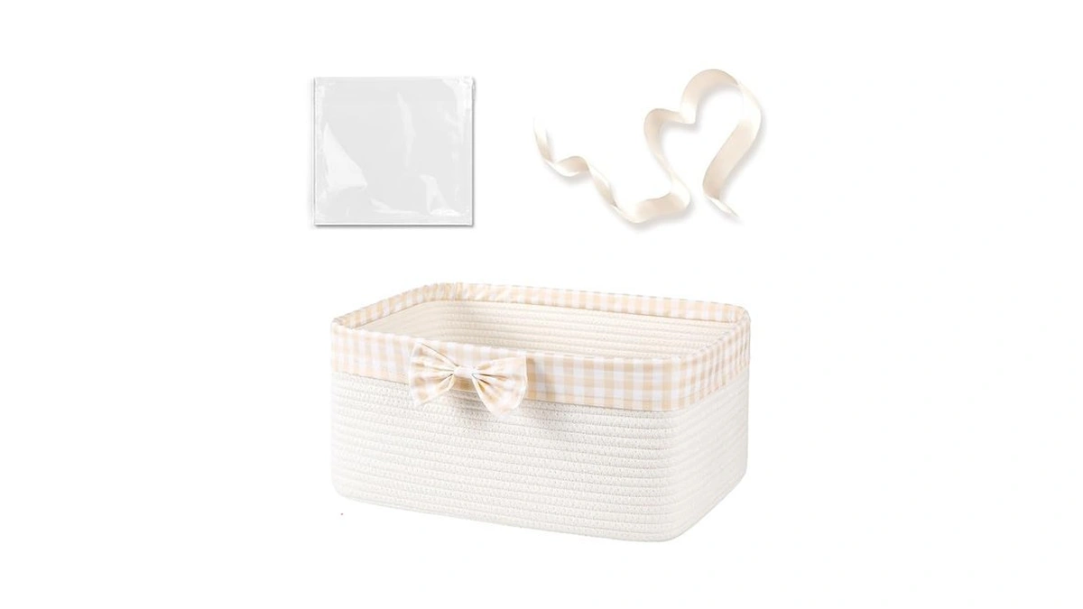 Oiasket Basket For Gifts Empty, Large Gift Basket 13l With