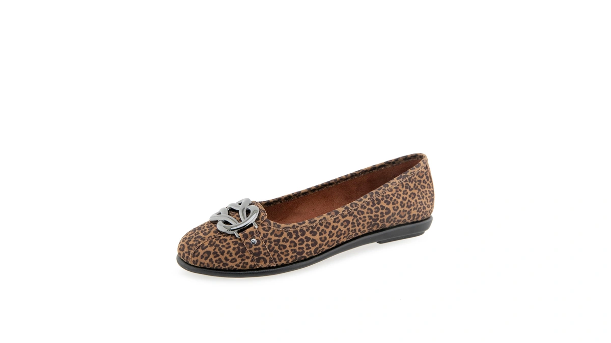 Aerosoles Women's Big Bet Ballet Flat, Tan Multi, 6.5w