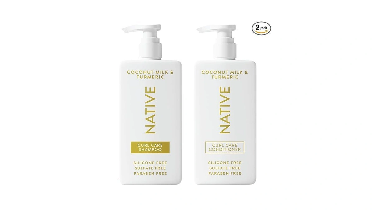 Native Coconut & Turmeric Shampoo And Conditioner Contain Naturally Derived