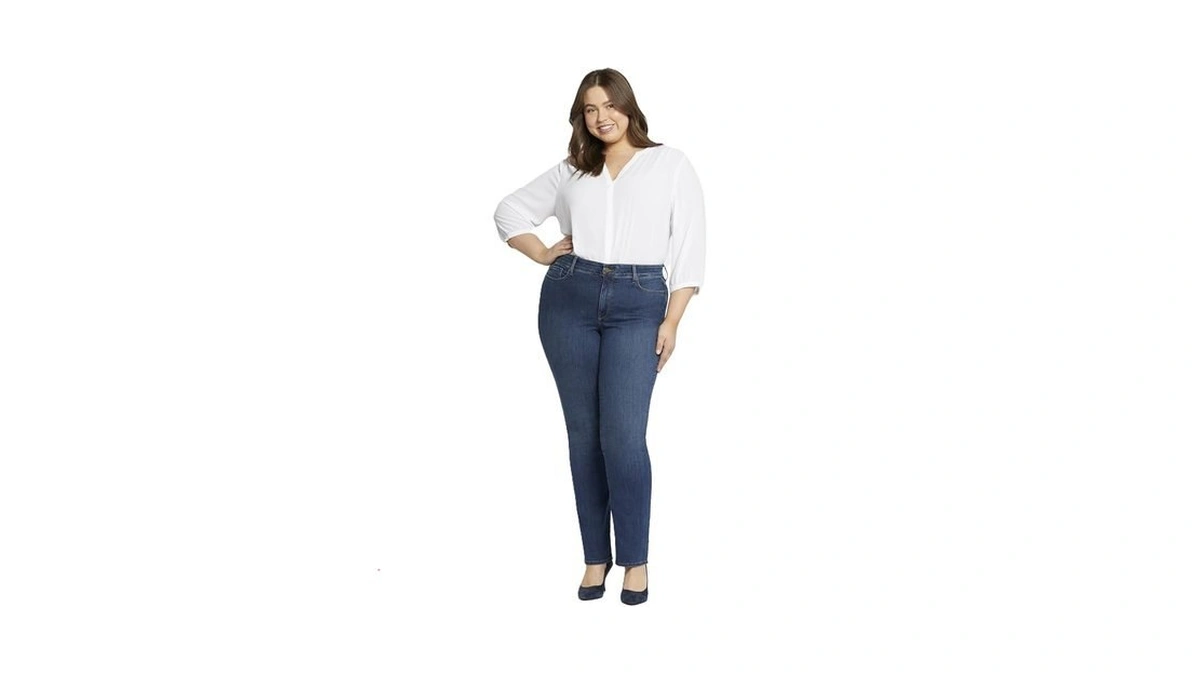 Nydj Women's Size Marilyn Straight Ankle Jeans | Slimming &