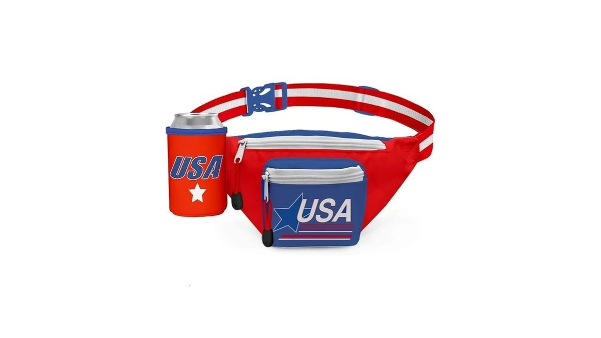Tipsy Elves American Flag Fanny Packs For July 4th Bbqs