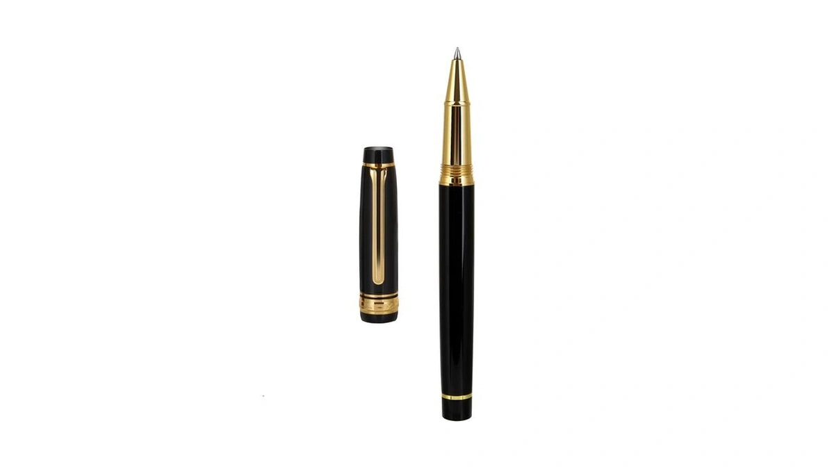Luxury Rollerball Pen,nice Pen With 24k Gold Trim, Schneider Ink