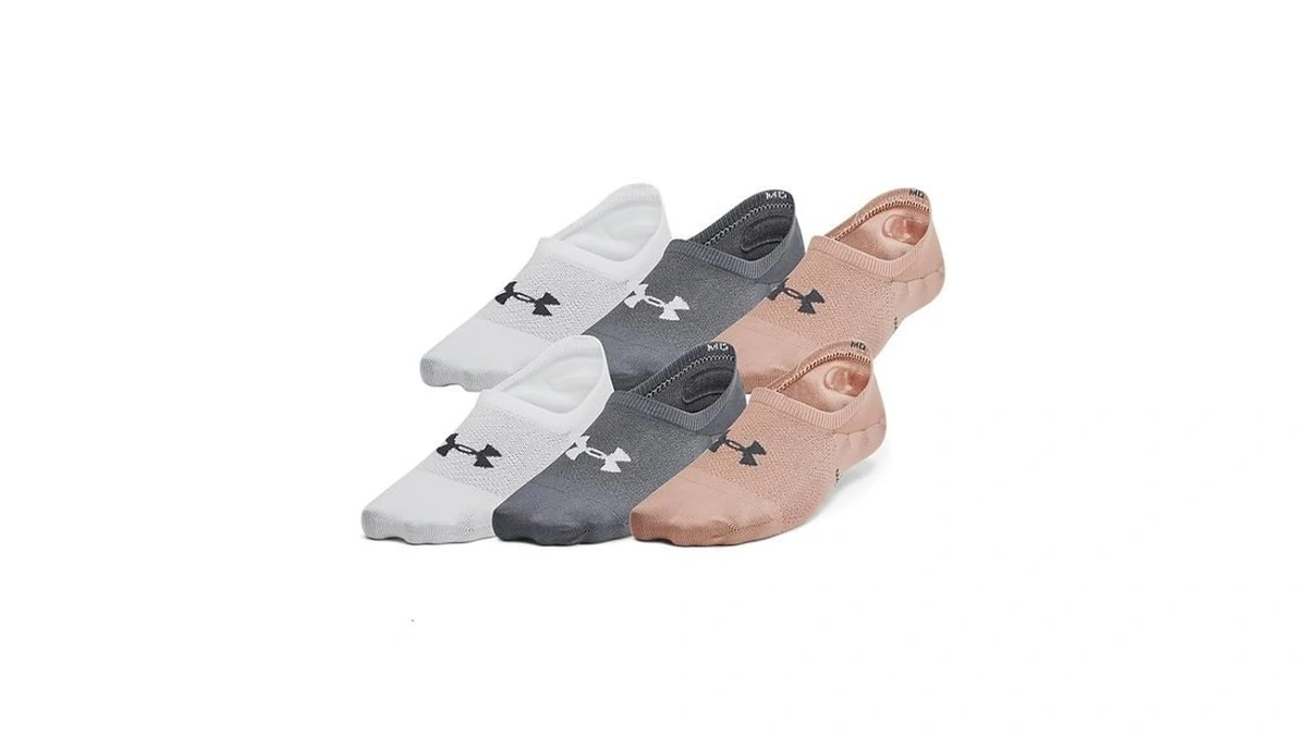 Under Armour Womens Breathe Lite Liner Socks 6 Pack, (252)
