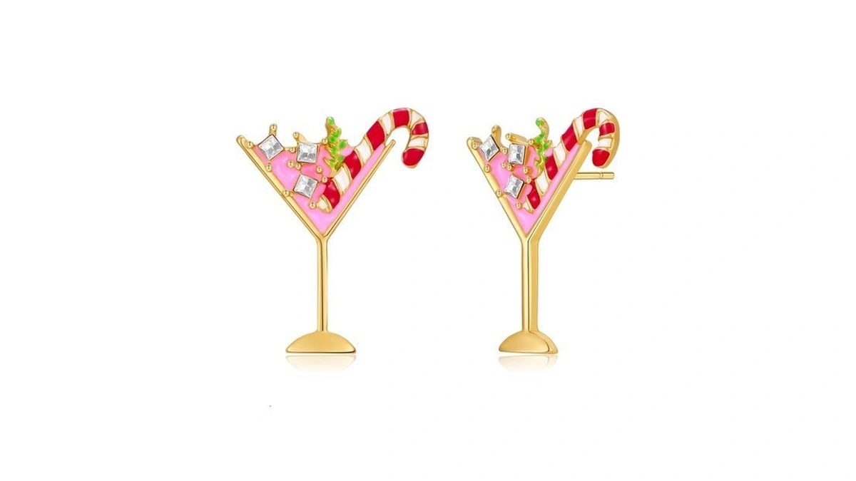Holiday Martini Cocktail Earrings