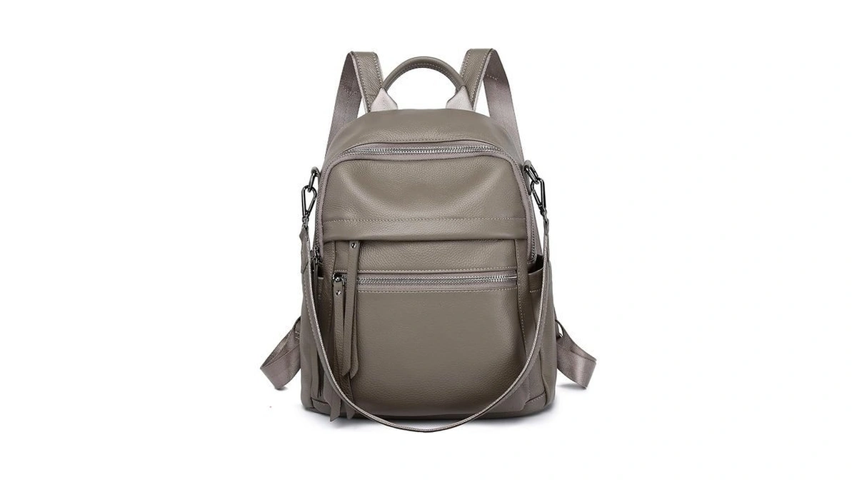 Wesccimo Genuine Leather Backpack Purse For Women