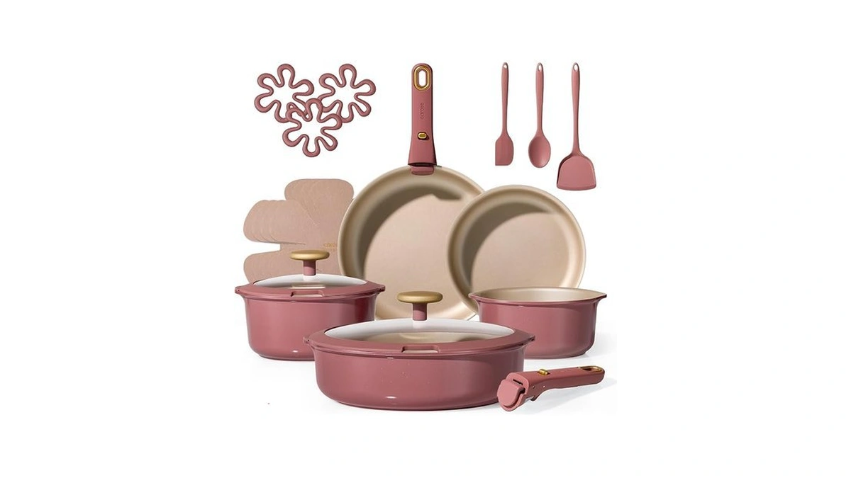 Carote Pots And Pans Set, Nonstick Cookware Sets With Detachable