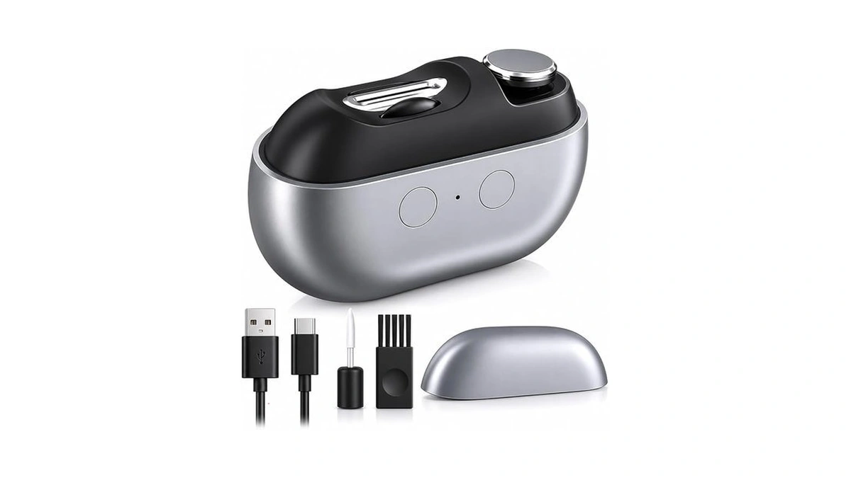3-in-1 Electric Nail Trimmer, Automatic Nail Clipper With Polishing &