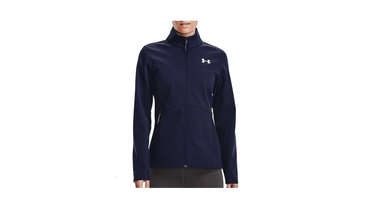 Under Armour Women's Coldgear Infrared Shield Jacket, Midnight Navy (410)/white,