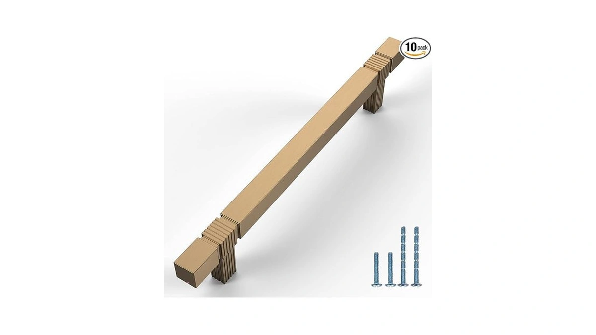Aootoch 10 Pack 5 Inch Champagne Gold Cabinet Pulls Gold