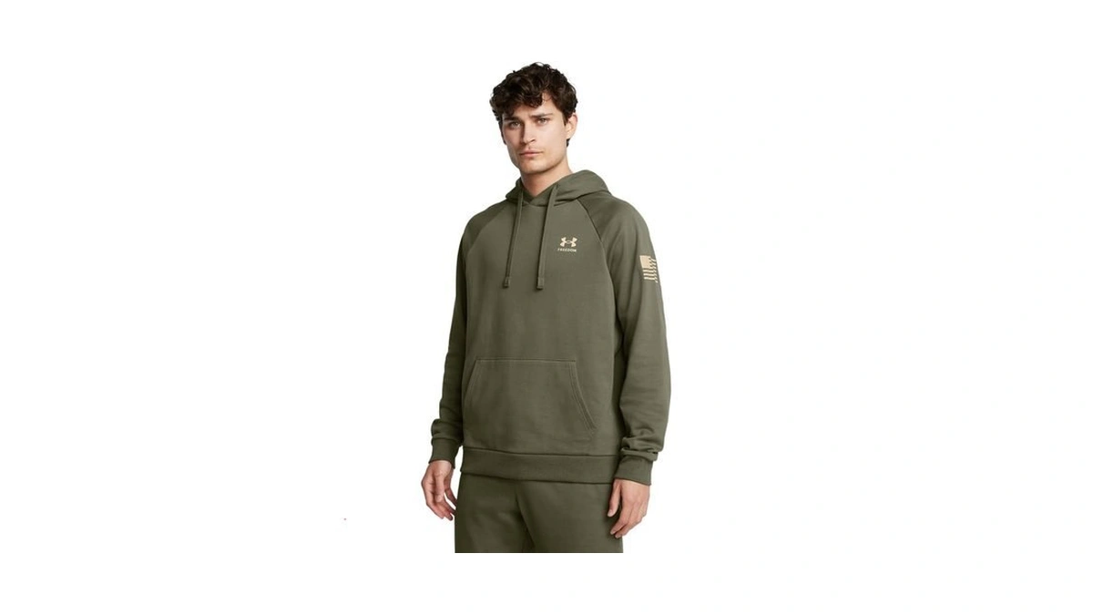 Under Armour Men's Freedom Flag Hoodie, (390) Marine Od Green