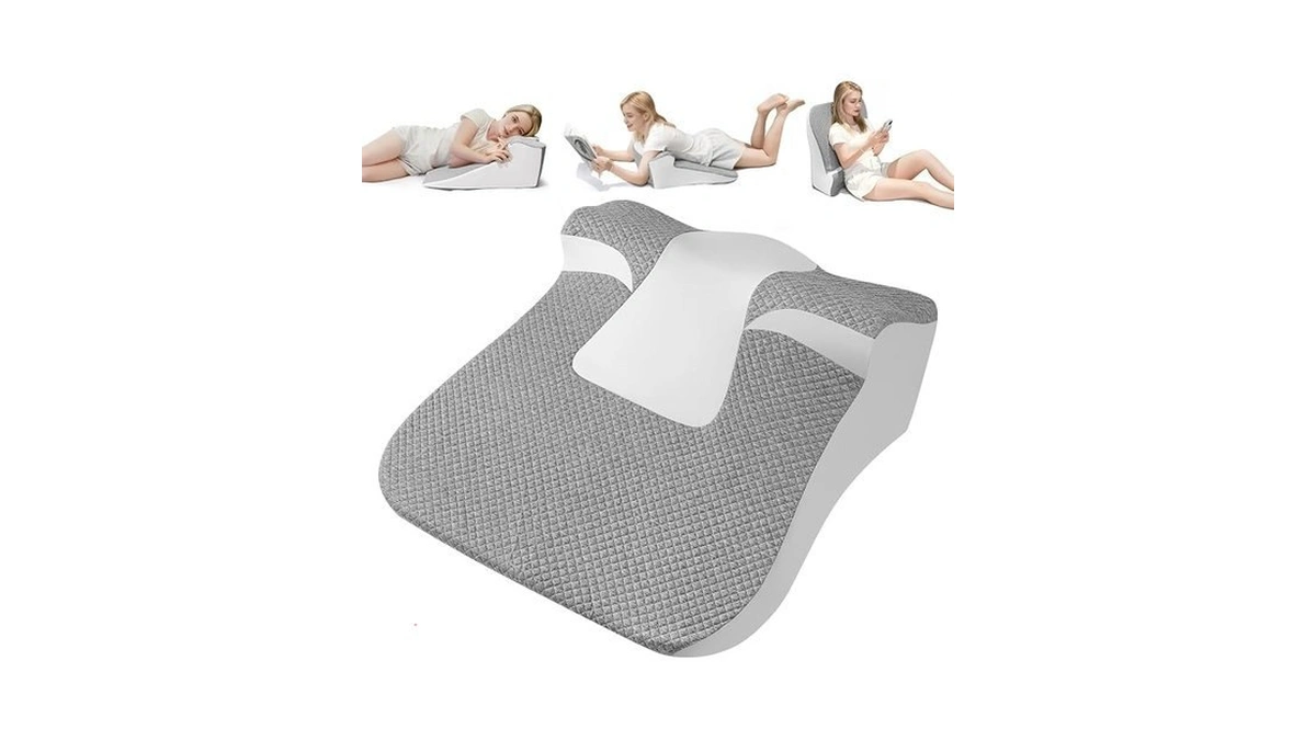 Yruisofut Ergonomic Wedge Pillow For Sleep Apnea, Bed Wedge Pillow