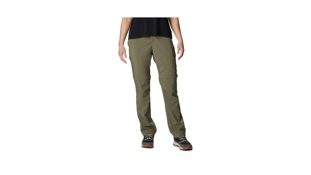 Columbia Womens Silver Ridge Utility Convertible Hiking Pant, Stone Green,