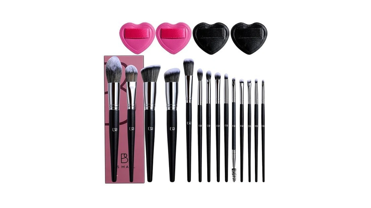 Bs-mall Professional 14 Pcs Makeup Brushes Set With 4 Mini
