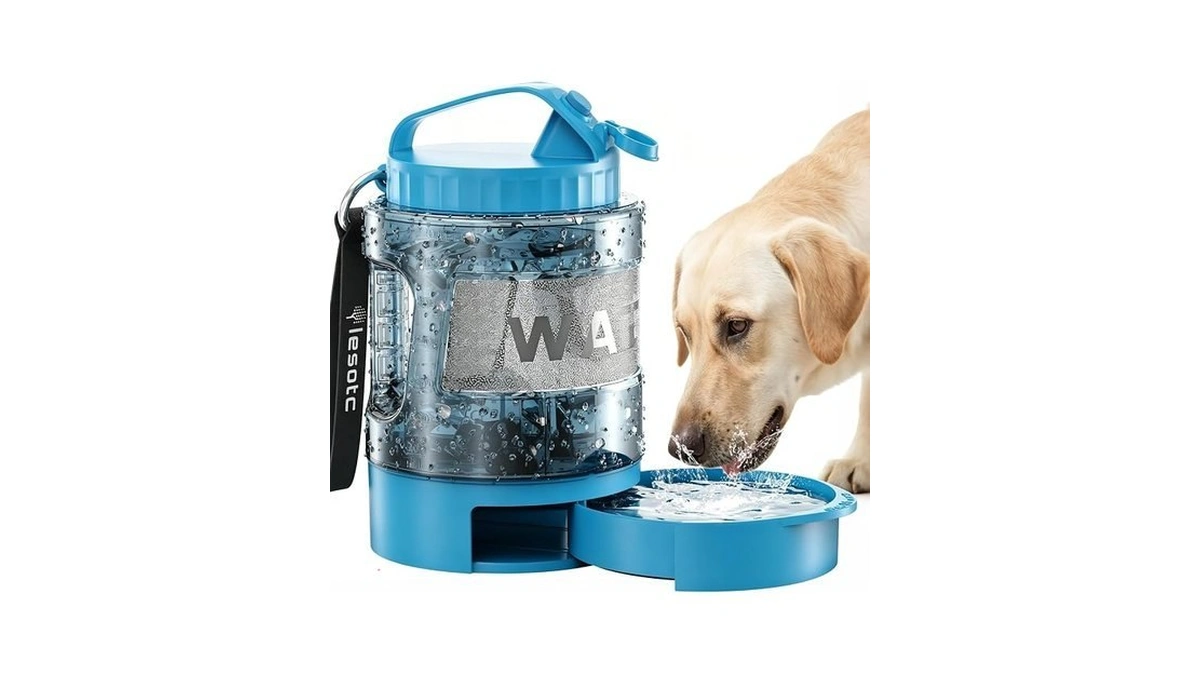 Amazon : Lesotc Portable Dog Water Bowl Dispenser