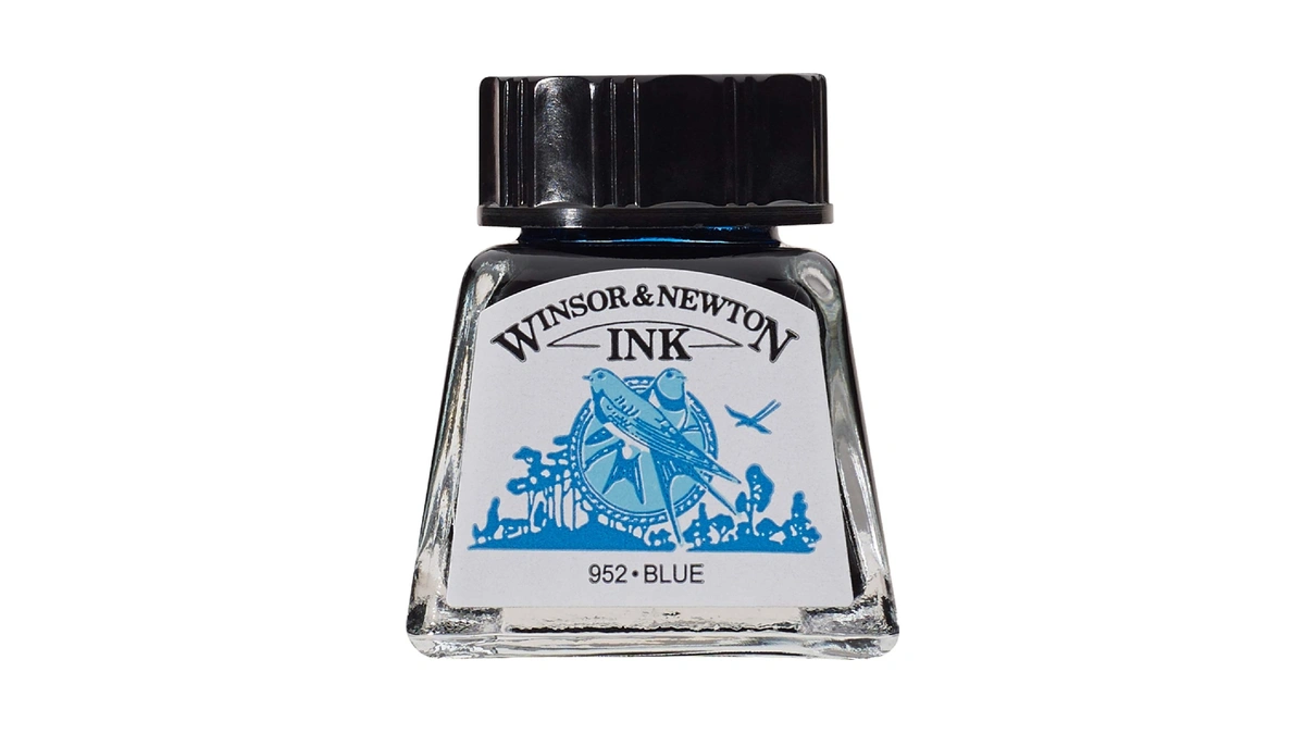 Winsor & Newton Drawing Ink, 14ml Bottle, Blue