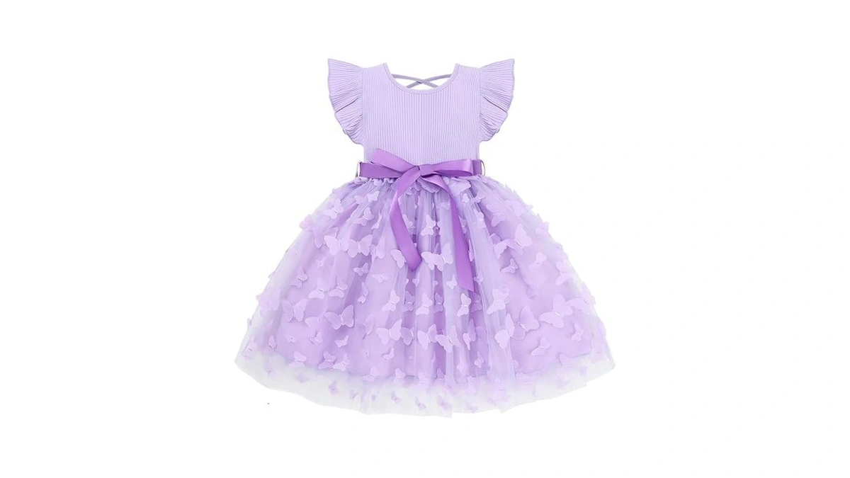 Kid Toddler Girls Tulle Dresses Summer Ruffle Sleeveless Princess Tutu