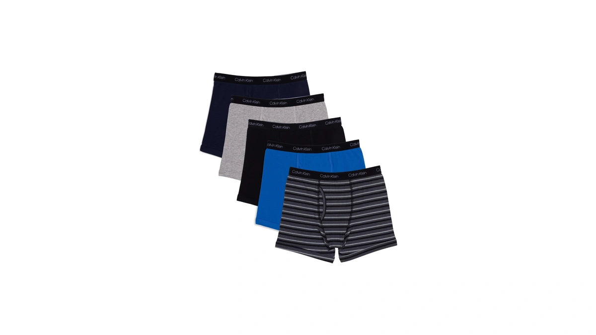 Calvin Klein Kids Boys' Modern Cotton Boxer Brief Underwear 5-pack,