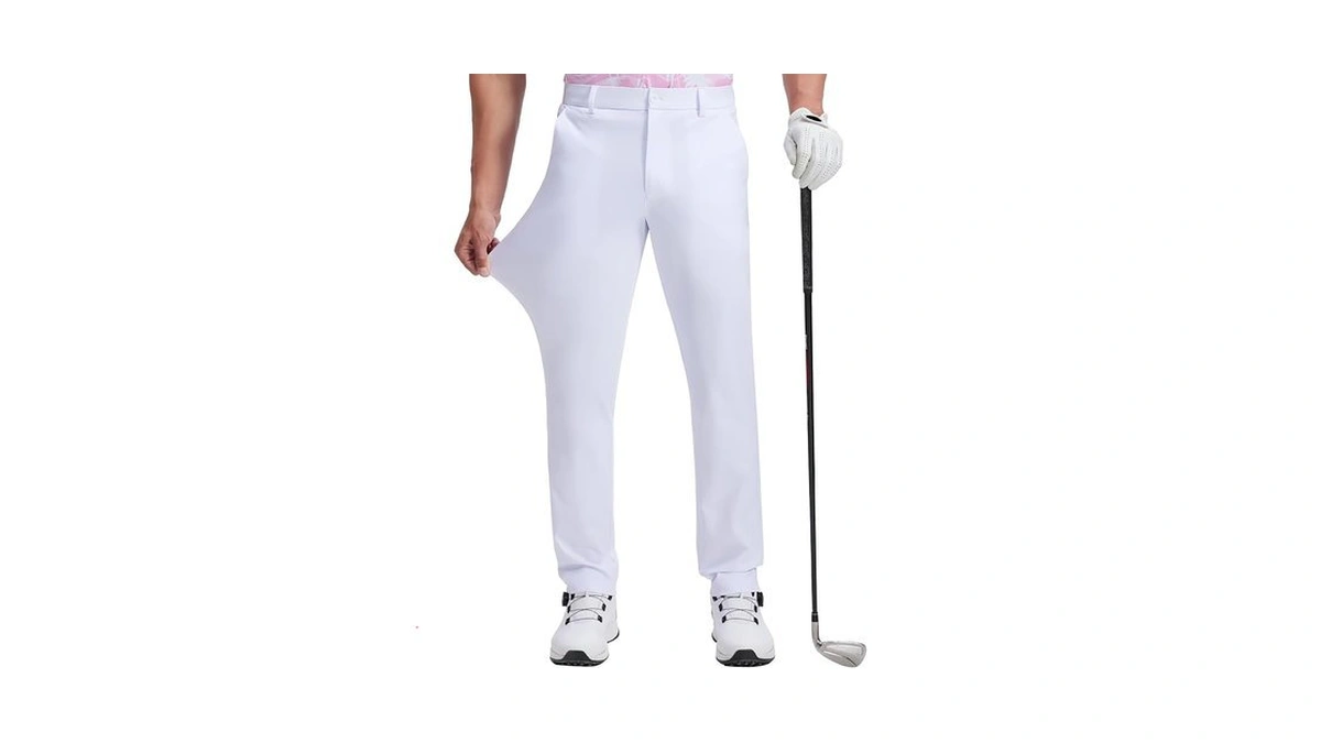 Qpngrp Men's Golf Pants 29"/31"/33" Inseam Stretch Casual Work Dress