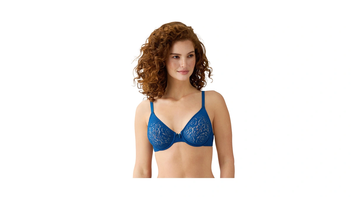 Wacoal Women's Halo Lace Underwire Bra 851205 Poseidon 36 B