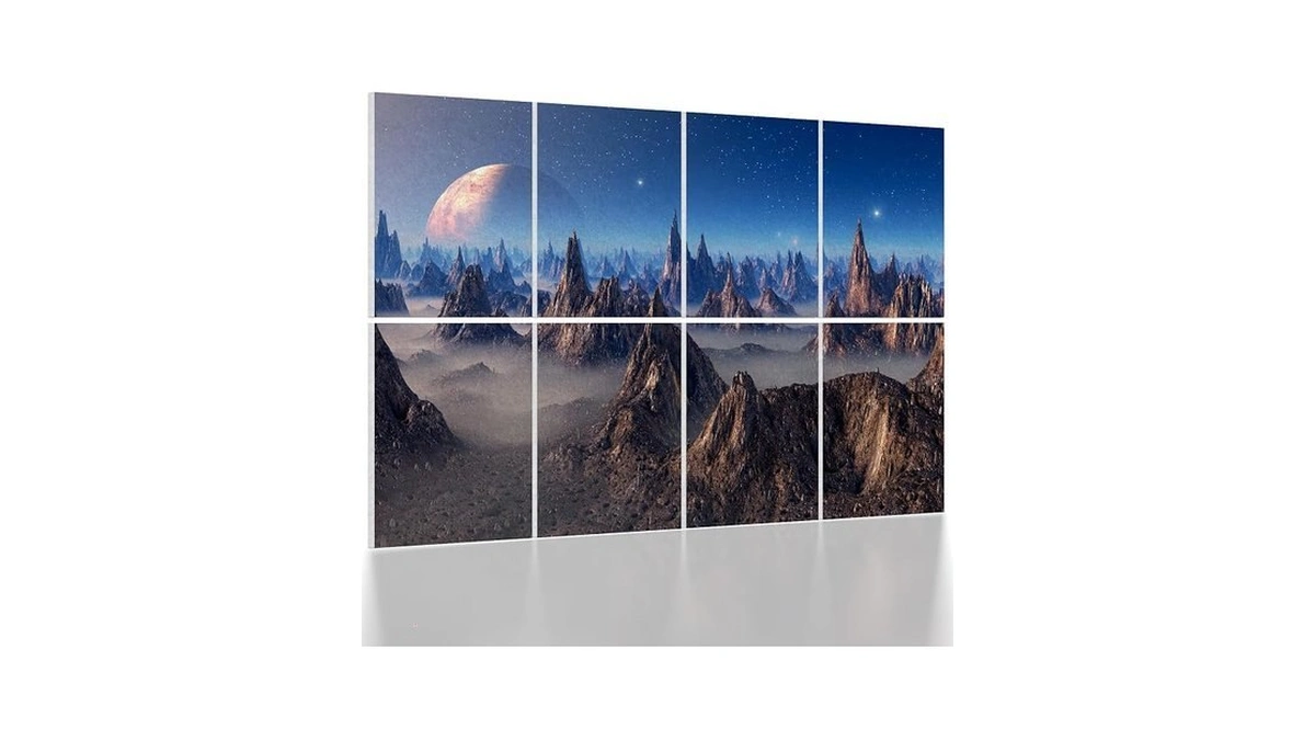 Umiacoustics 8 Pcs 0.7inch Thick Art Acoustic Panels, Total 47.2”