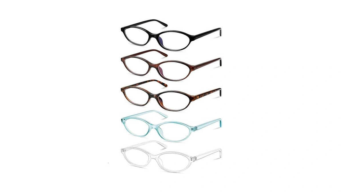 Oval Reading Glasses With Blue Light Protecti...