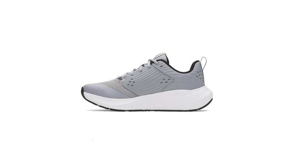 Under Armour Men's Charged Commit Trainer 4, (035) Steel/white/white, 8,