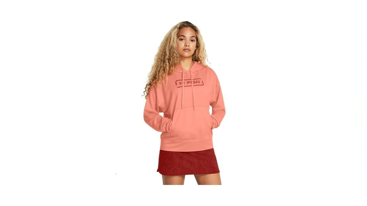 Under Armour Women's Shoreline Terry Hoodie, (896) Aero Orange /