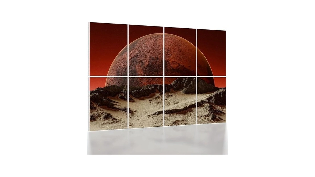 Umiacoustics 8 Pcs 0.7inch Thick Art Acoustic Panels, Total 47.2”