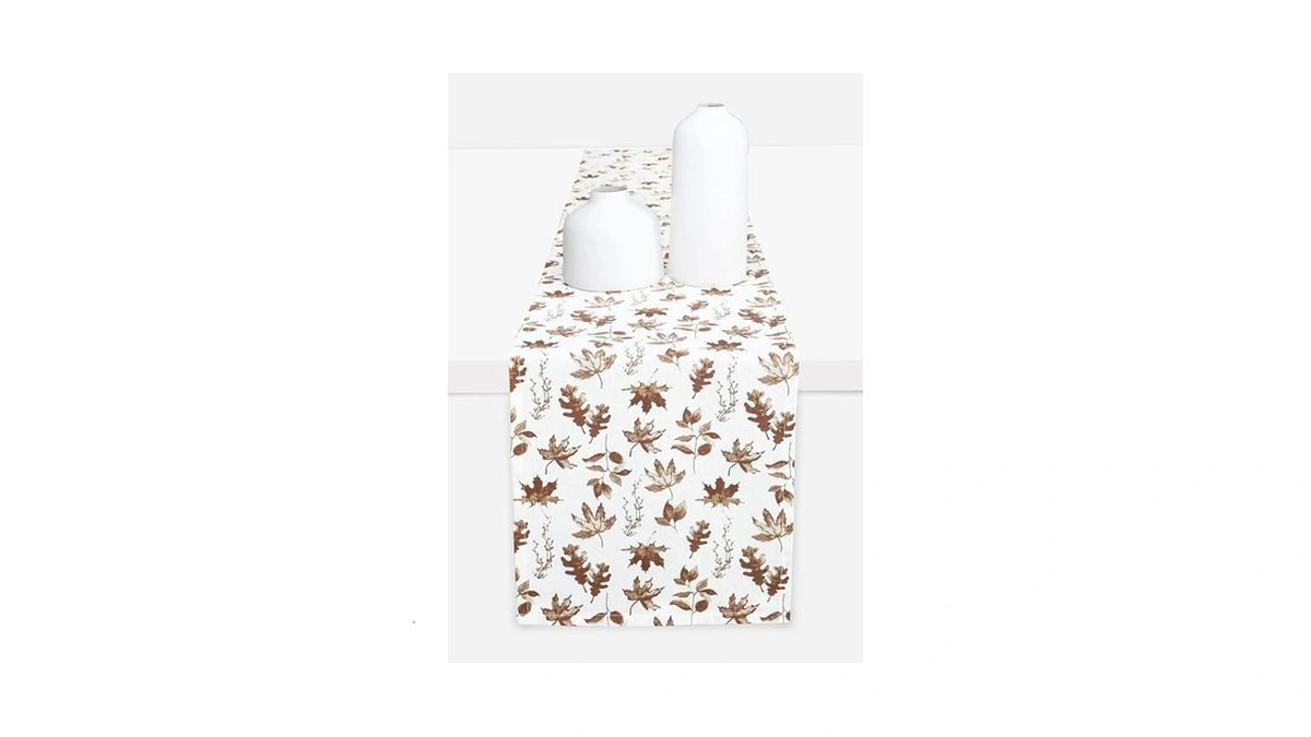 Purpleessences Maple Leaves Fall Table Runner, 14x90-in Autumn Table Runner