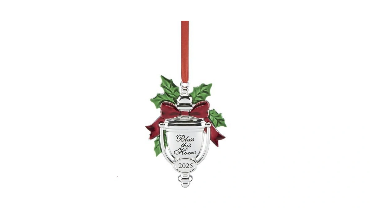 Lenox Ornament, 2025 Bless This Home Silverplate Ornament, Made Of