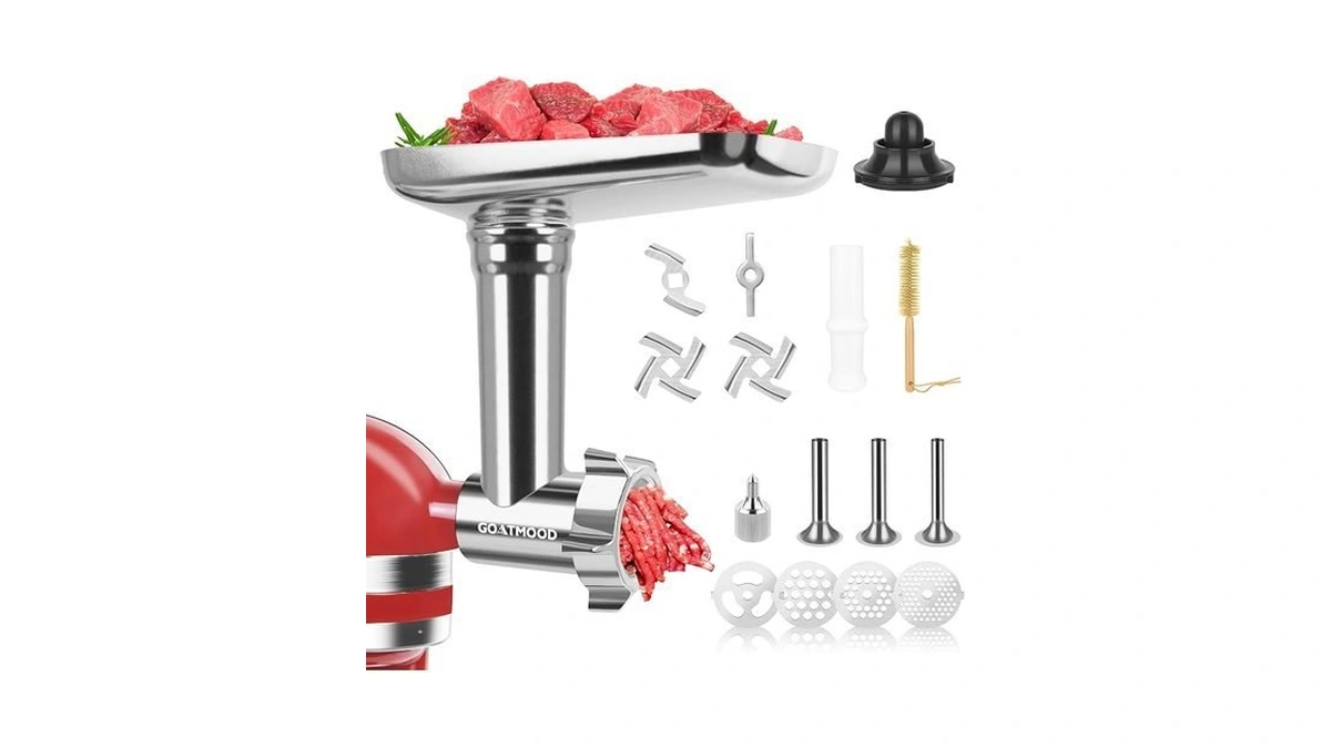 Stainless Steel Food Grinder Attachment Fit For Kitchenaid Stand Mixers,