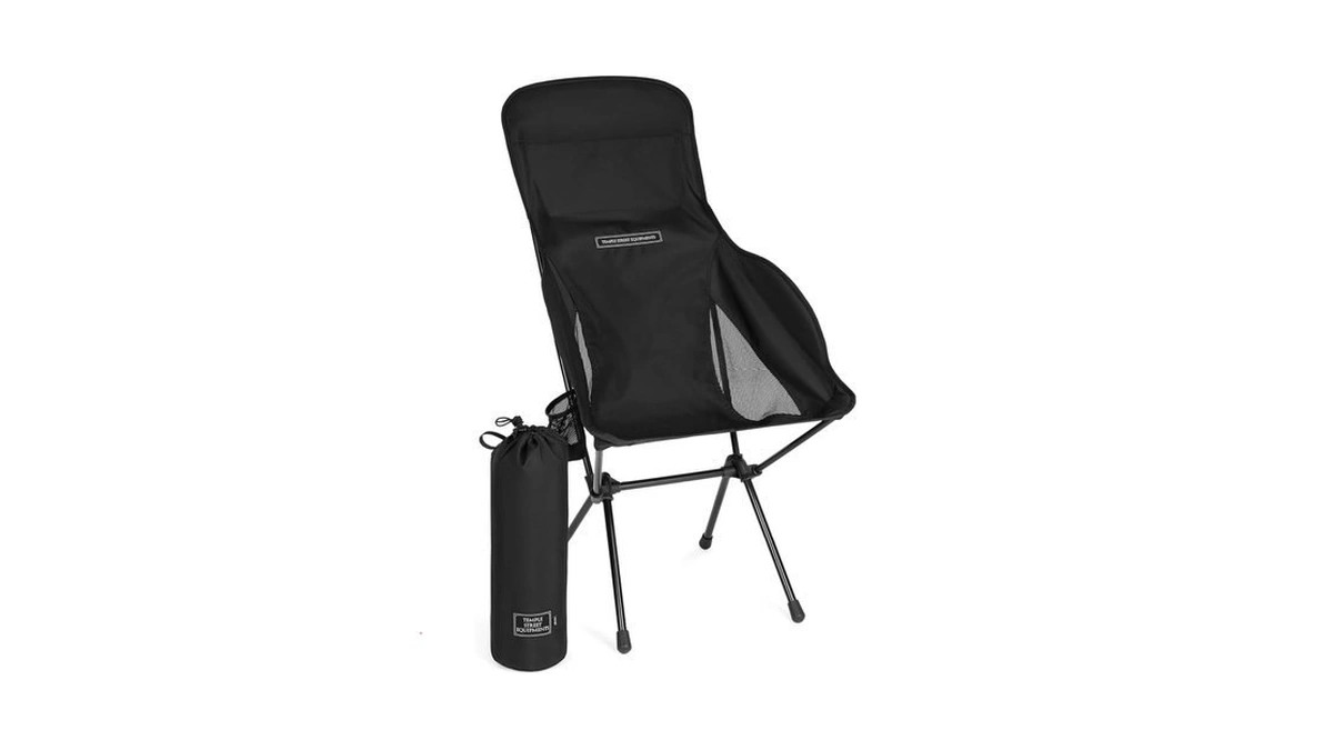 Temple Street Equipment Tse Hc100 Camping Chair, 3.36lbs Lightweight Folding