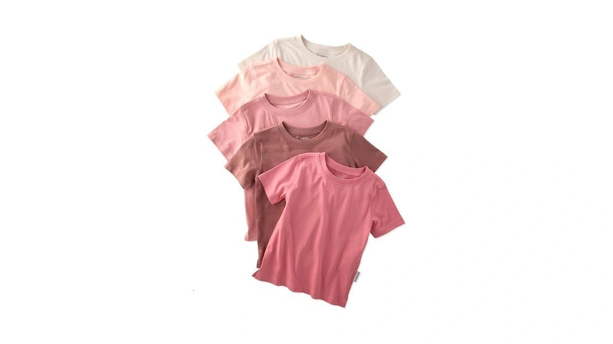 Butterblu Taylor 5-pack Short Sleeve T-shirts​ 100% Organic Cotton For