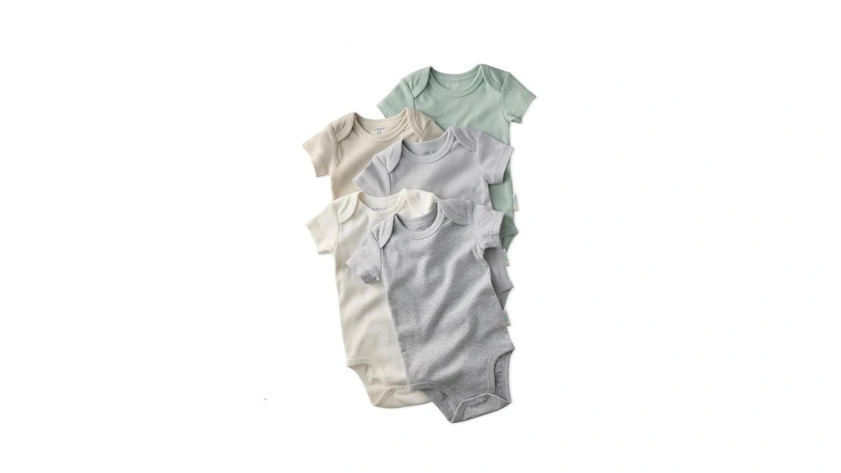 Butterblu Avery 5-pack Short Sleeve Bodysuits​ 100% Organic Cotton For
