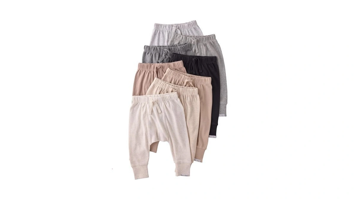 Butterblu Jordan 8-pack Jogger Pants 100% Organic Cotton Bottoms For