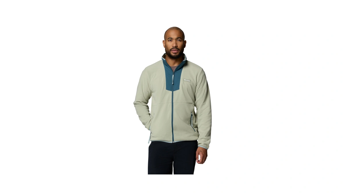 Columbia Men's Sequoia Grove Full Zip Fleece Jacket, Safari/everblue, 2x