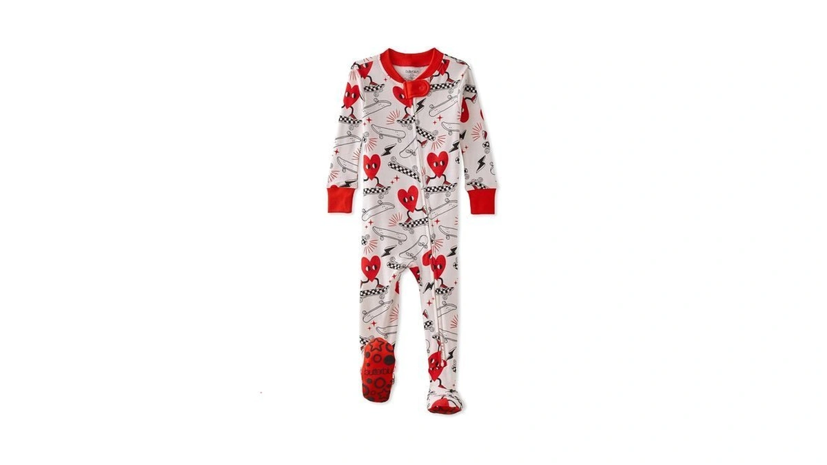 Cruz Snug-fit Footed Pajamas 100% Organic Cotton Zip Front Sleeper