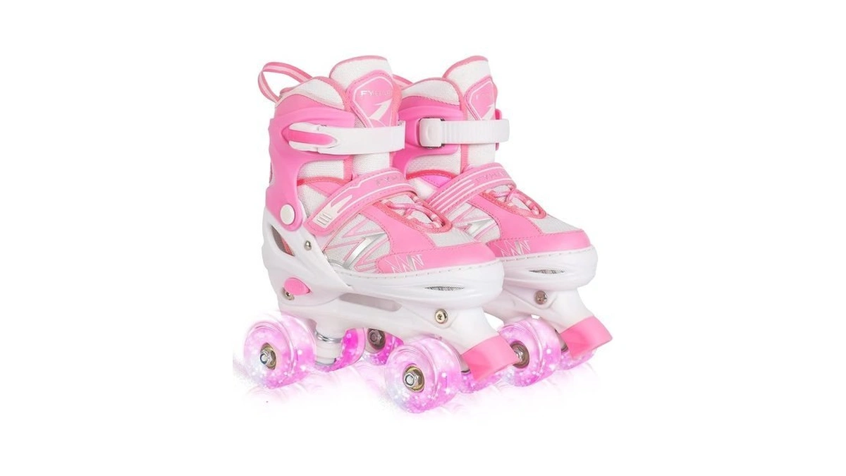 Kids Roller Skates For Girls Child Beginner Toddlers, 4 Sizes