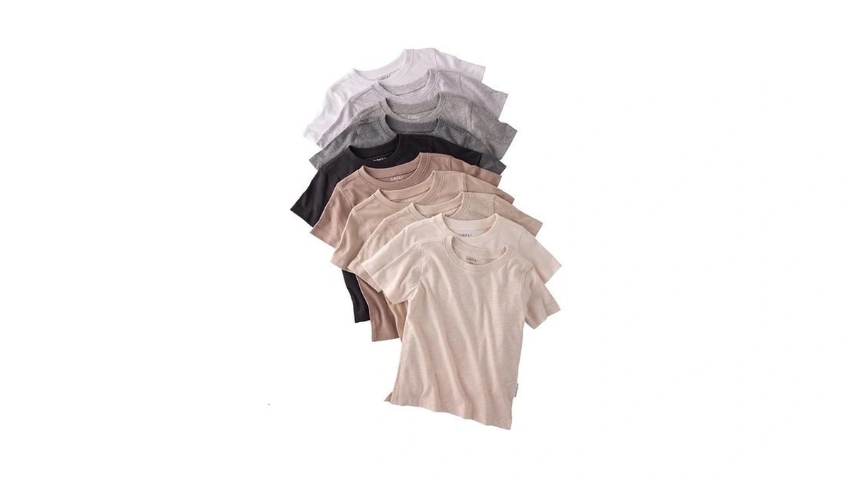 Butterblu Taylor 10-pack Short Sleeve T-shirts​ 100% Organic Cotton For